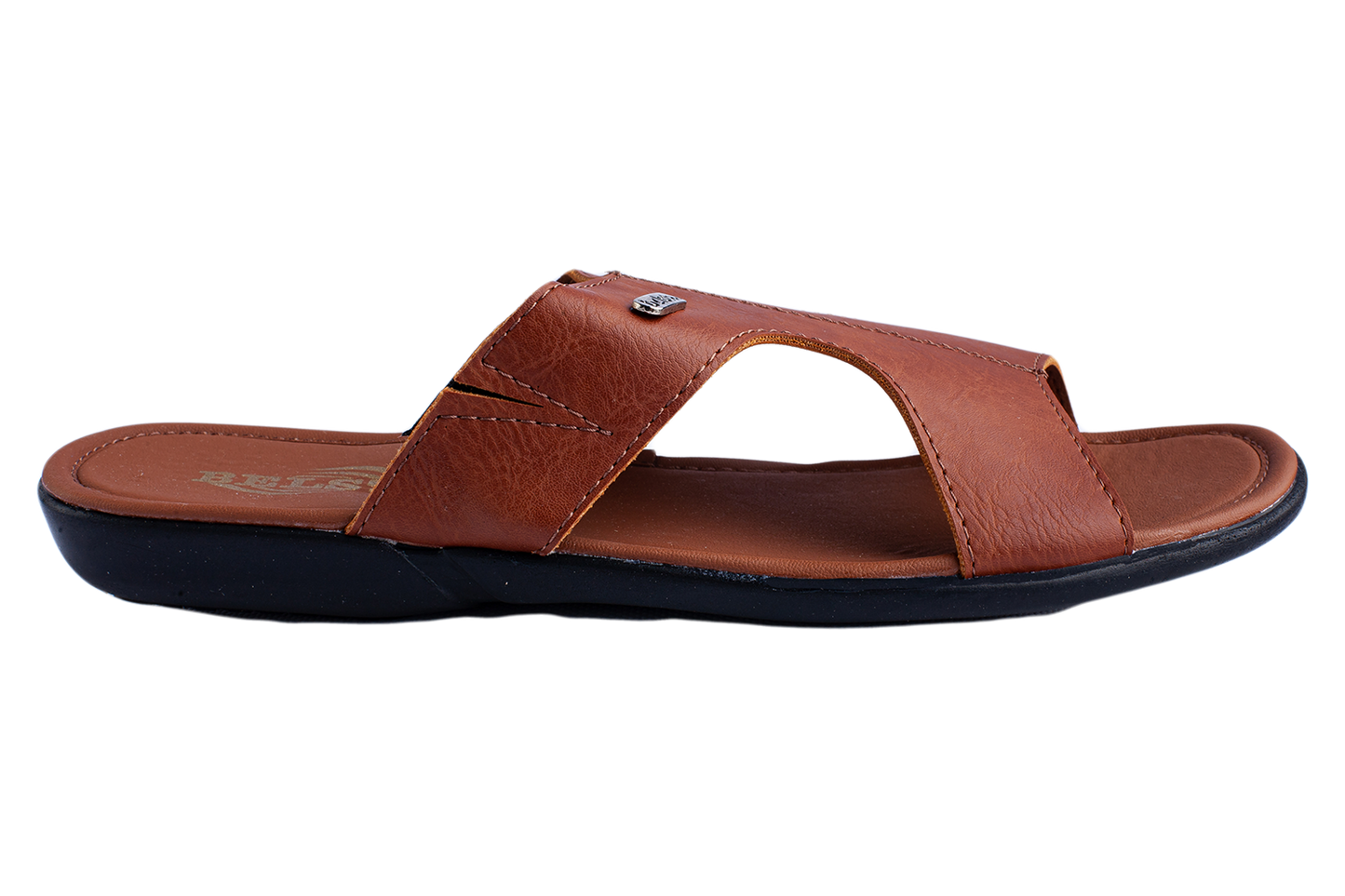 Мужки чехли BELSTA от еко кожа с надпис на фабриката/Men's Slippers BELSTA from Eco-Leather with Factory Branding