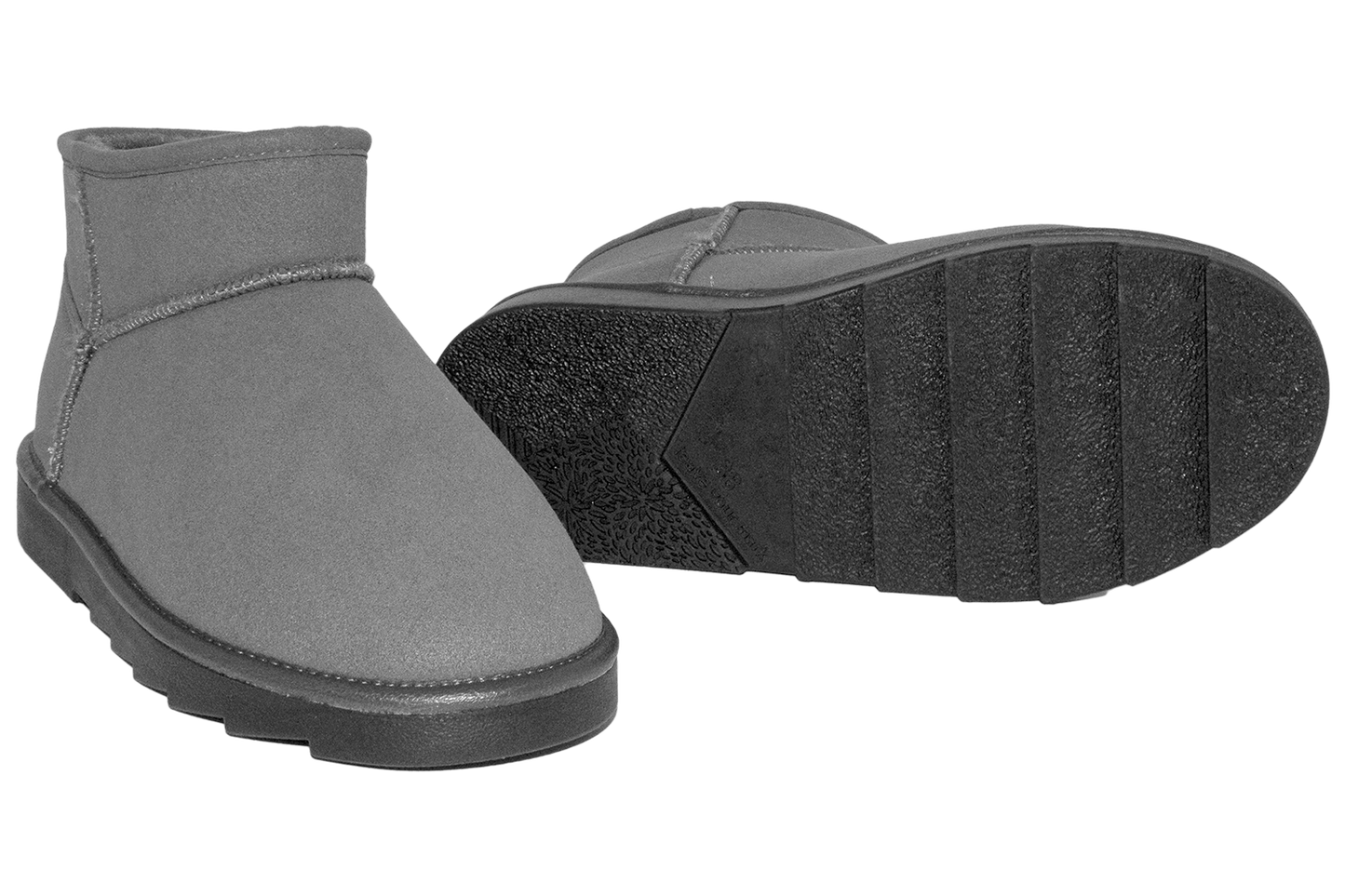 Дамски UGG ботуши BELSTA от сив еко велур/Women's UGG Boots BELSTA from Grey Eco-Suede