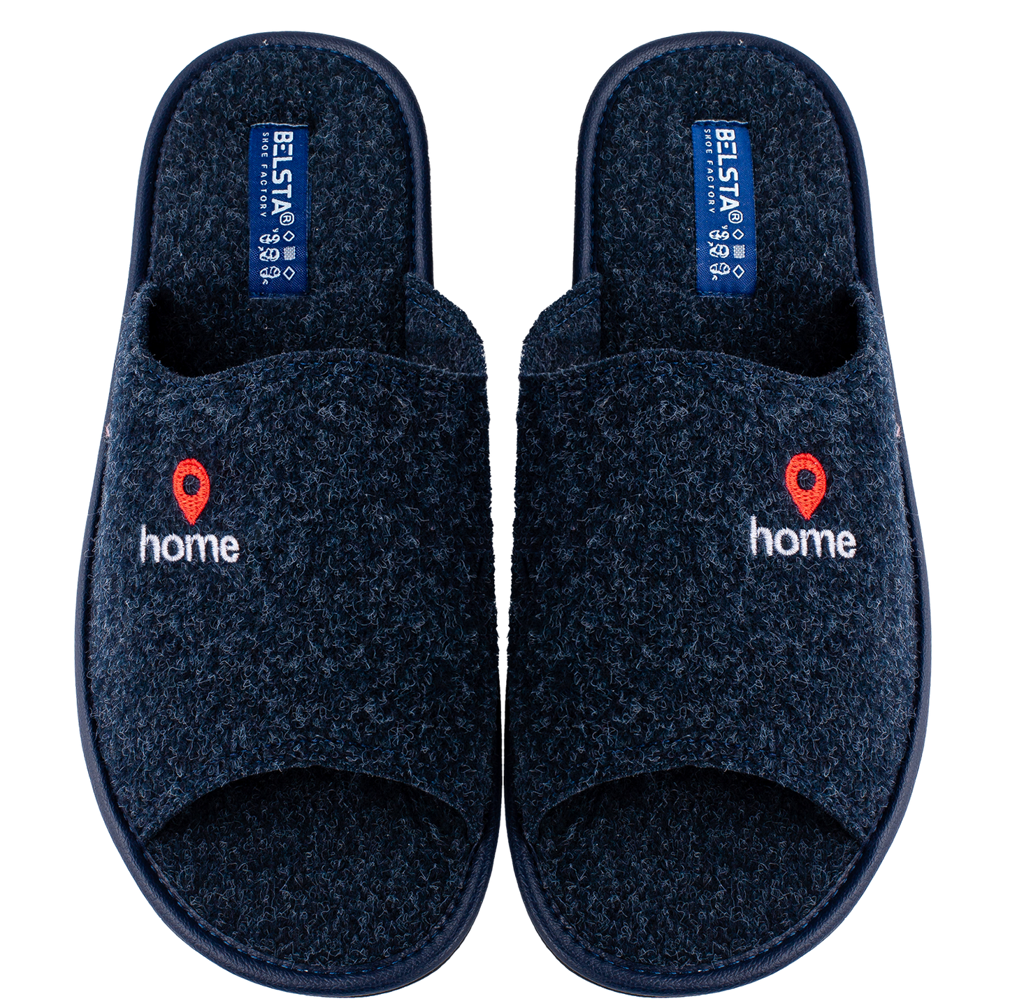 Опаковка: Мъжки отворени чехли BELSTA/Size set: Men’s Open Italian Felt BELSTA Slippers