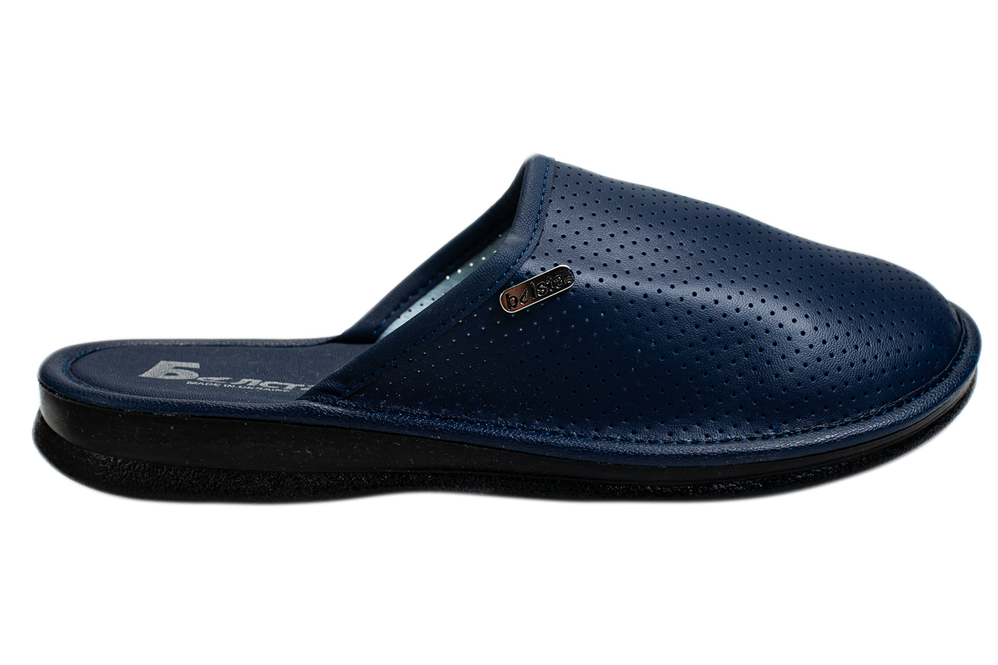 Мъжки затворени пантофи BELSTA от перфорирана еко кожа/Men’s Closed Perforated Eco Leather BELSTA Slippers
