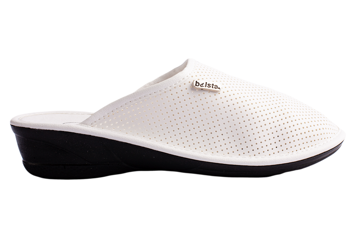 Дамски затворени пантофи BELSTA от перфорирана еко кожа/Women's Closed Slippers BELSTA from Perforated Eco-Leather
