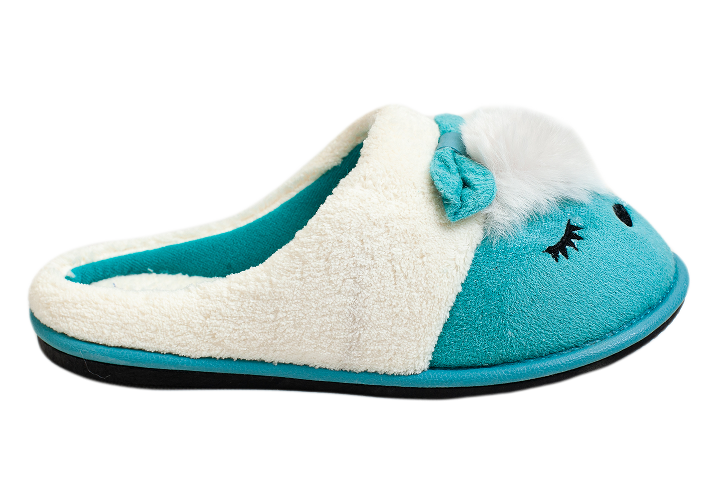 Женски затворени пантофи BELSTA от еко велур с бродерия и апликация „Мишка“/Women’s Closed Suede BELSTA Slippers with Mouse Embroidery and Appliqué