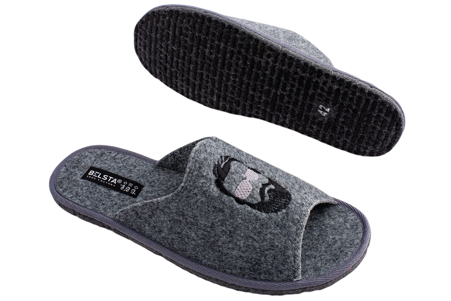 Мъжки отворени чехли на украинската фабрика BELSTA от филц