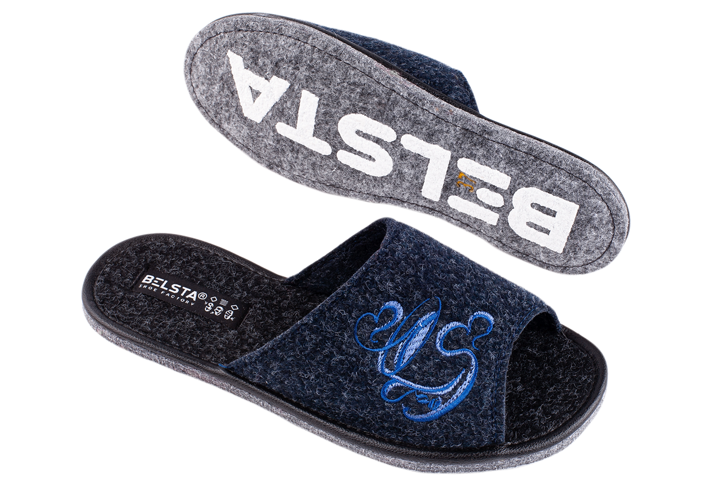 Дамски отворени чехли BELSTA /Women’s Open Italian Felt BELSTA Slippers