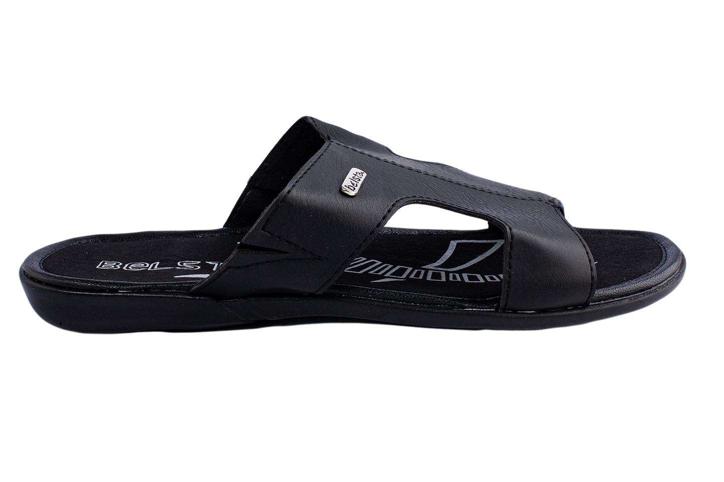 Мужки чехли BELSTA от еко кожа с надпис на фабриката/Men's Slippers BELSTA from Eco-Leather with Factory Branding