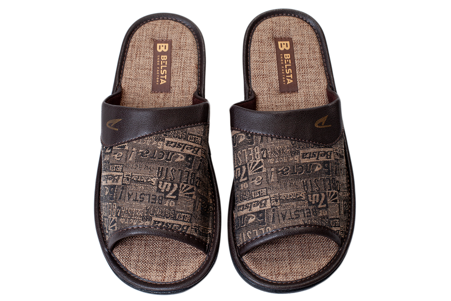 Опаковка: Мъжки отворени чехли BELSTA/Size set: Men’s Open Textile BELSTA Slippers