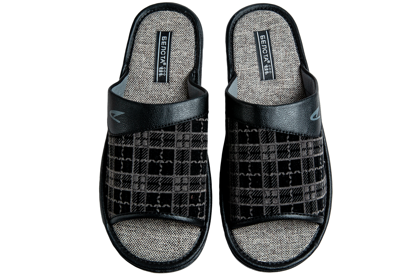 Опаковка: Мъжки отворени чехли BELSTA/Size set: Men’s Open Textile BELSTA Slippers