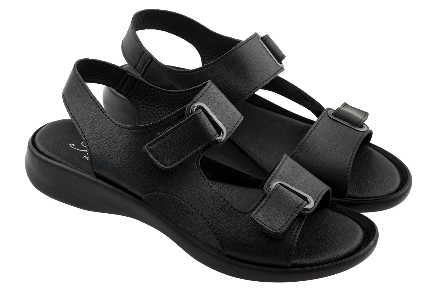 Дамски сандали BELSTA от еко кожа с велкро и капси\Women's Sandals BELSTA from Eco-Leather with Velcro and Eyelets