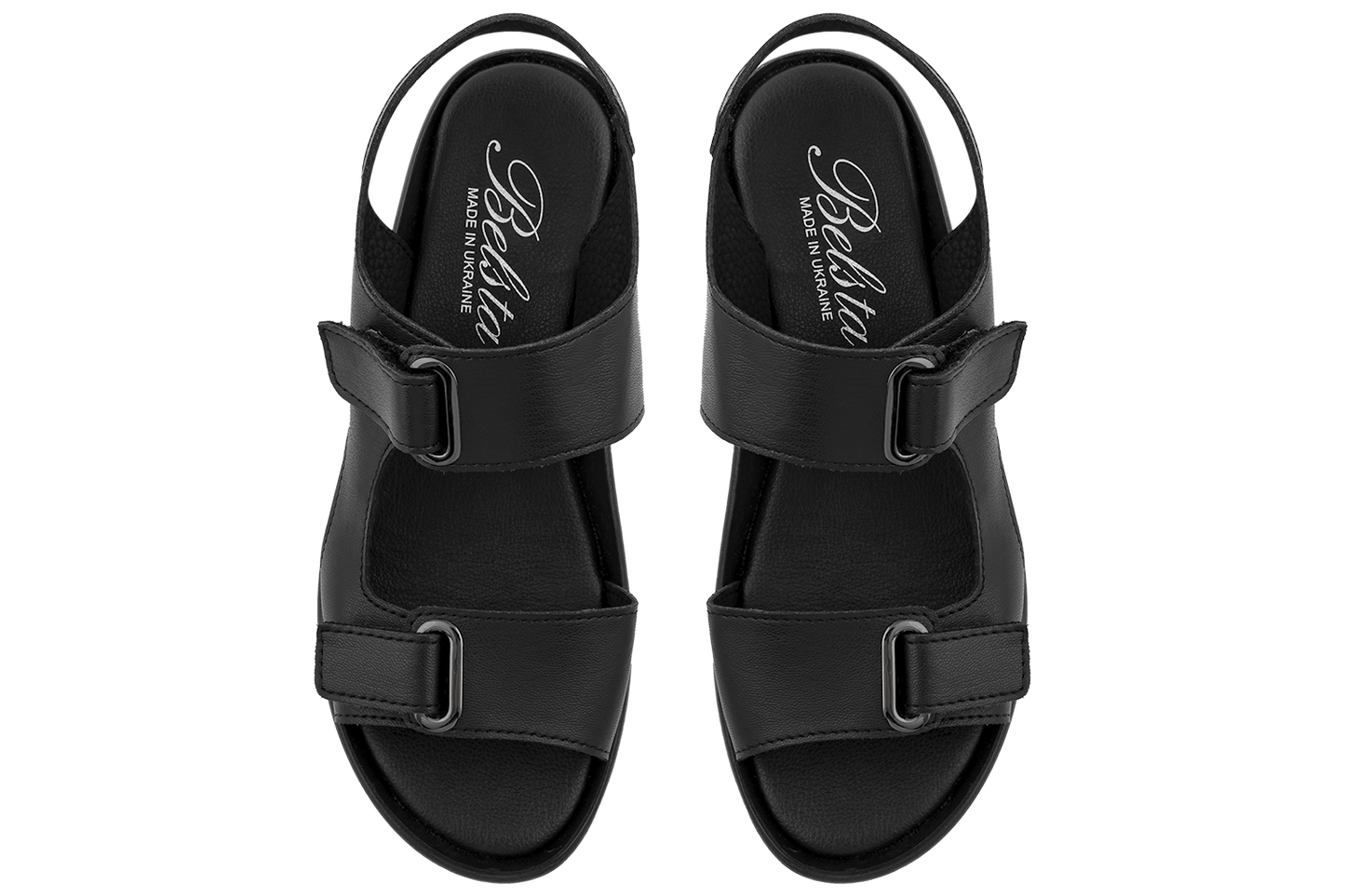 Дамски сандали BELSTA от еко кожа с велкро и капси\Women's Sandals BELSTA from Eco-Leather with Velcro and Eyelets