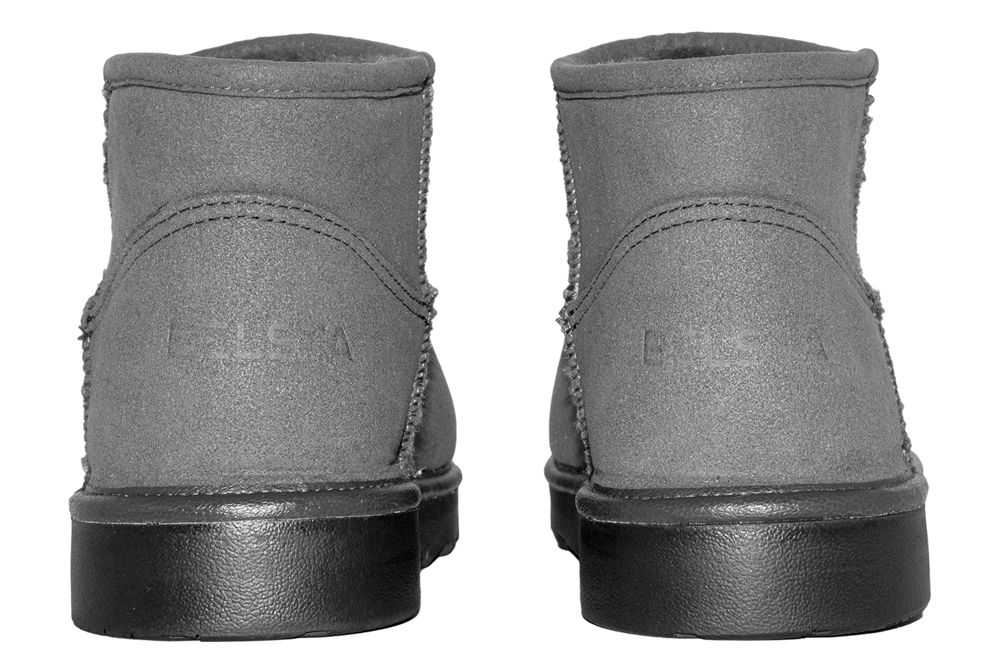 Дамски UGG ботуши BELSTA от сив еко велур/Women's UGG Boots BELSTA from Grey Eco-Suede