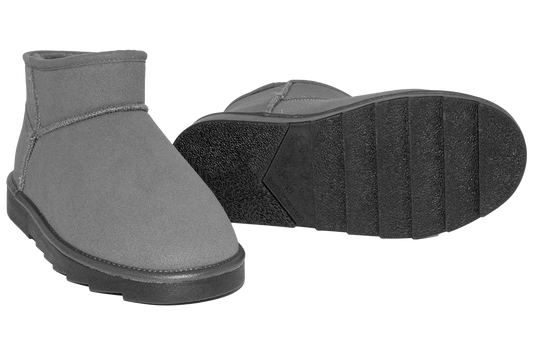 Опаковка: Дамски UGG ботуши BELSTA от сив еко велур/Size set: Women's UGG Boots BELSTA from Grey Eco-Suede