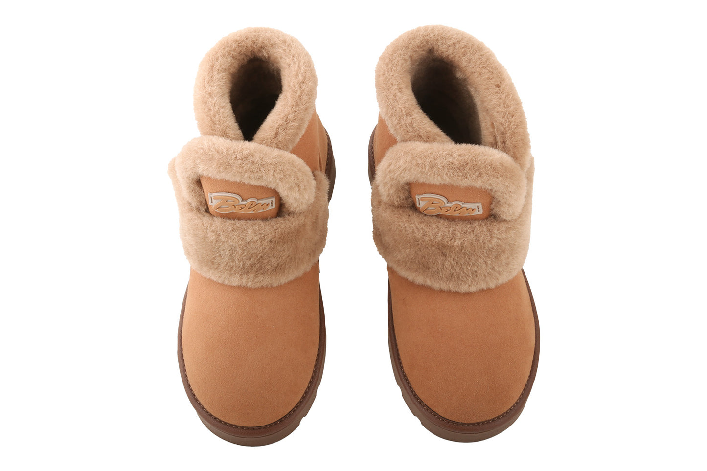 Дамски UGG ботуши BELSTA от еко велур с еко козина/Women's UGG Boots BELSTA from Eco-Suede with Faux Fur