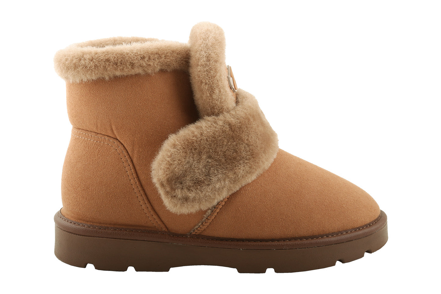 Дамски UGG ботуши BELSTA от еко велур с еко козина/Women's UGG Boots BELSTA from Eco-Suede with Faux Fur