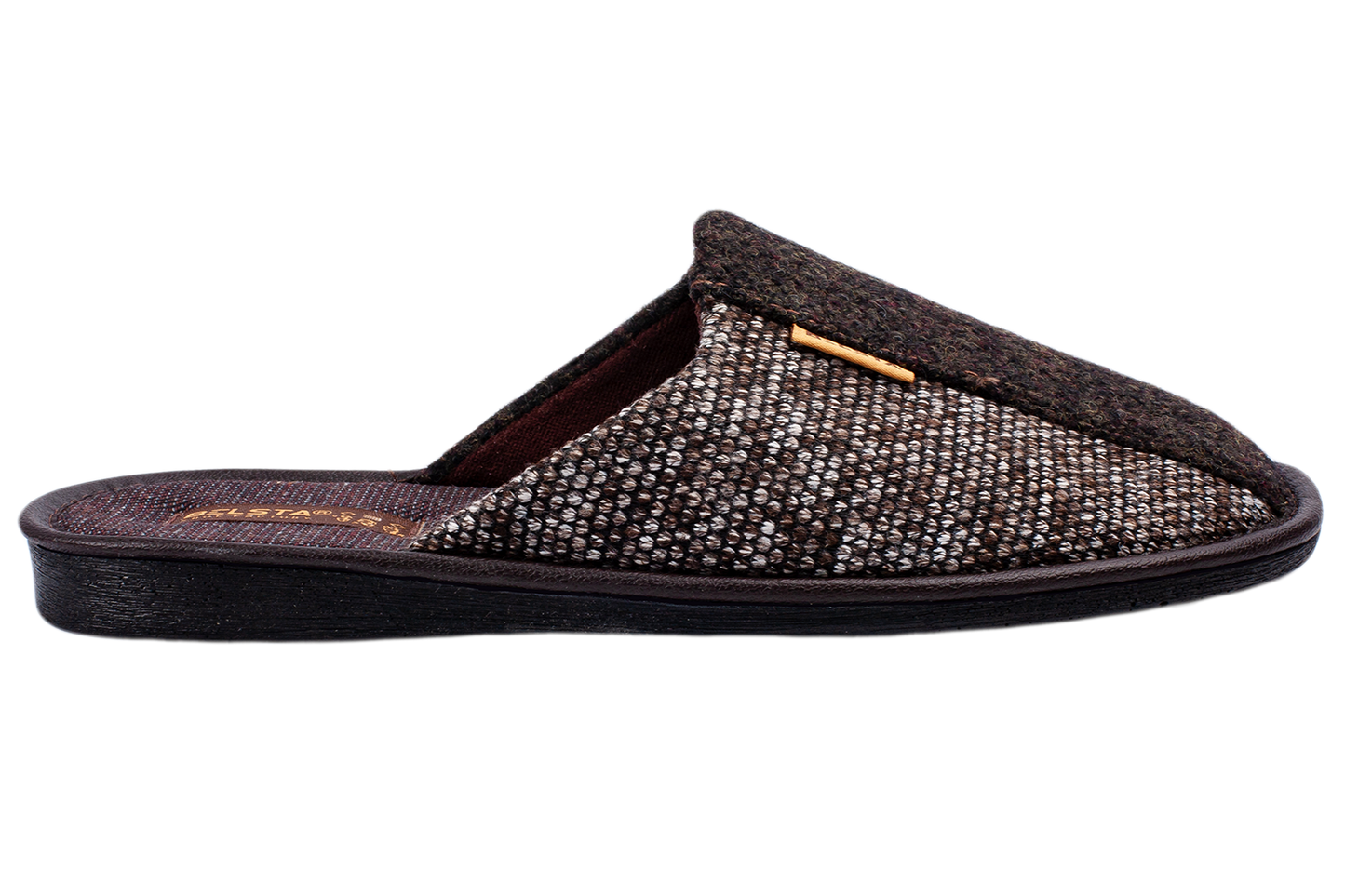Мъжки затворени пантофи BELSTA от вълна и текстил/Men's Closed Slippers BELSTA from Wool and Textile