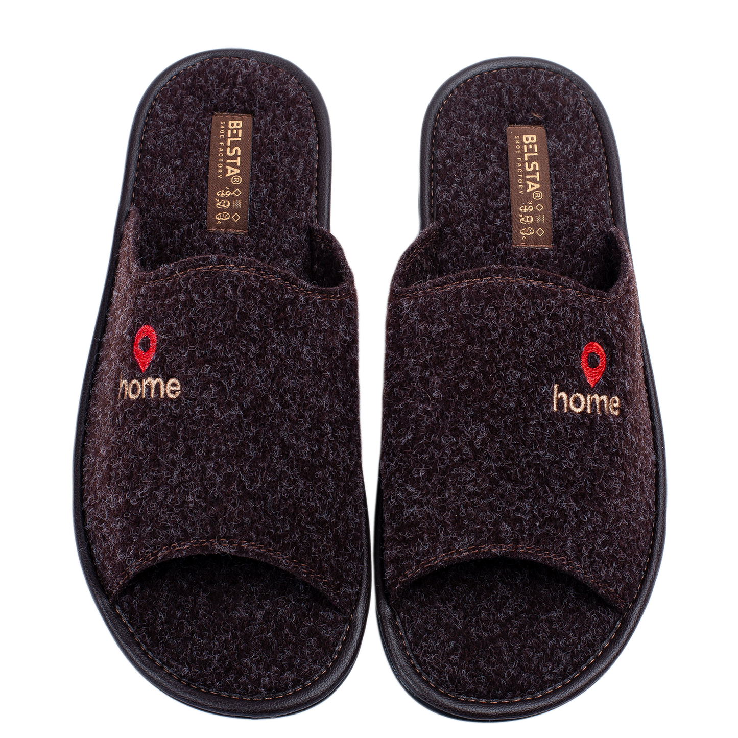 Мъжки отворени чехли BELSTA/Men’s Open Italian Felt BELSTA Slippers