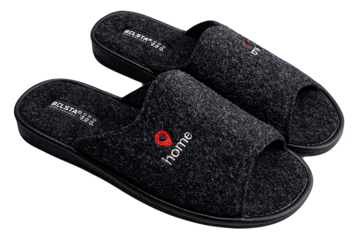 Мъжки отворени чехли BELSTA/Men’s Open Italian Felt BELSTA Slippers
