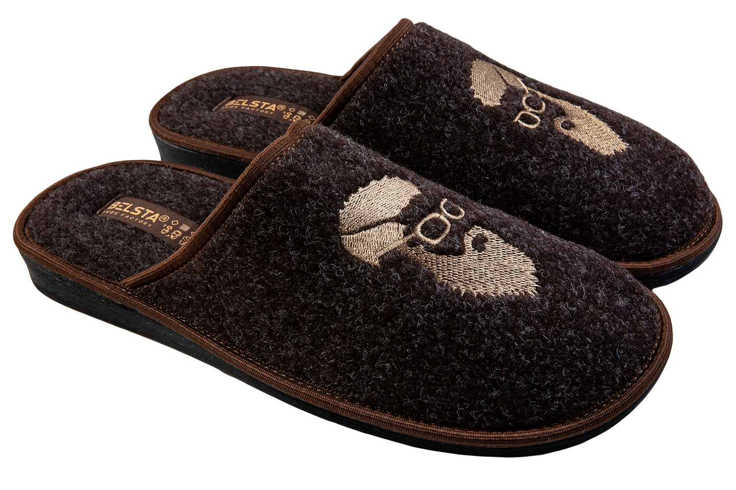 Мъжки затворени чехли BELSTA/Men’s Closed Italian Felt BELSTA Slippers
