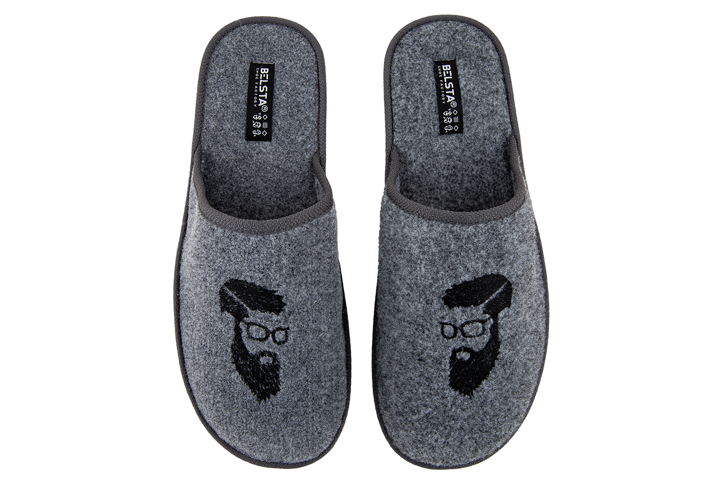 Мъжки затворени чехли BELSTA/Men’s Closed Italian Felt BELSTA Slippers