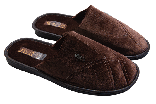 Мъжки затворени чехли BELSTA/Men’s Closed Quilted Velour BELSTA Slippers