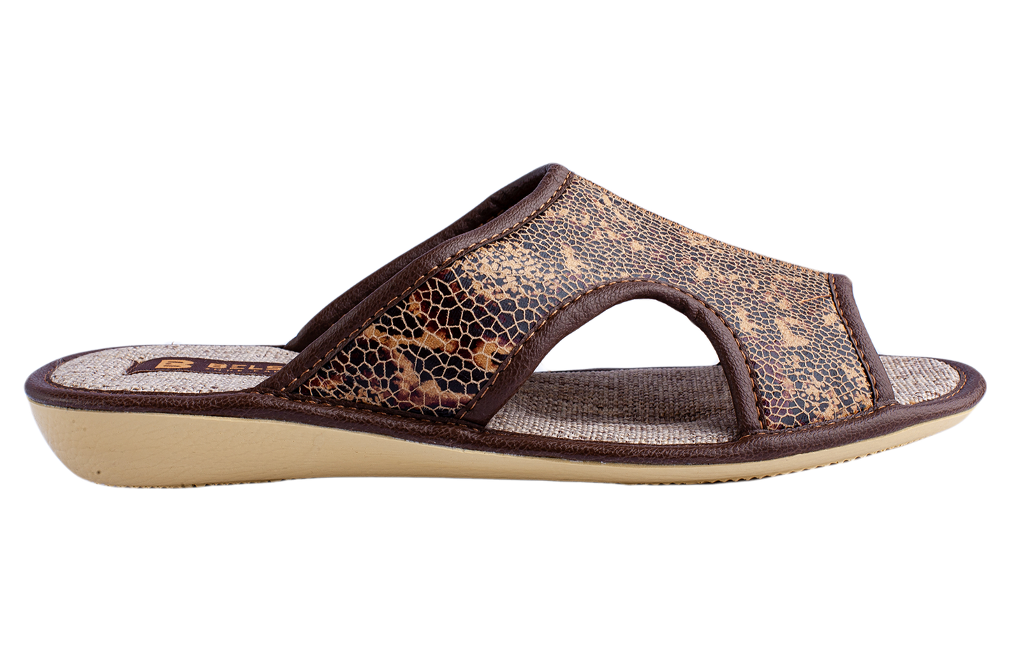 Опаковка: Дамски отворени пантофи BELSTA от текстил с разнообразен принт/Size set: Women's Open Slippers BELSTA from Textile with Assorted Print