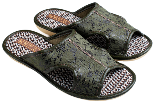 Опаковка: Дамски отворени пантофи BELSTA от текстил с разнообразен принт/Size set: Women's Open Slippers BELSTA from Textile with Assorted Print