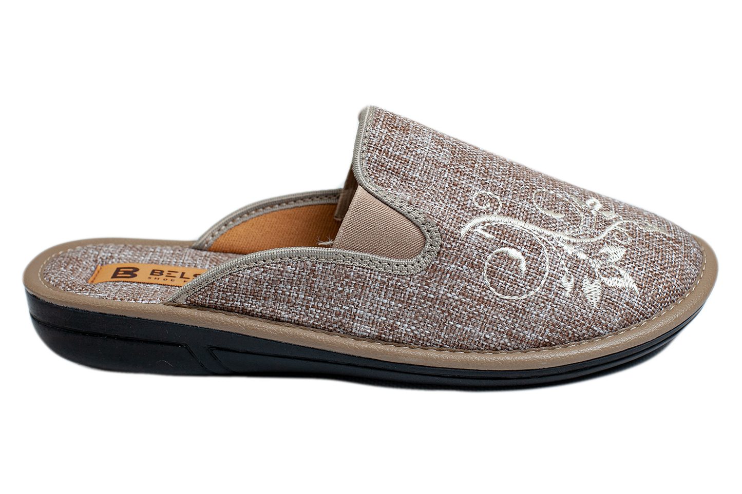 Дамски затворени пантофи BELSTA от перфорирана еко кожа/Women's Closed Slippers BELSTA from Perforated Eco-Leather