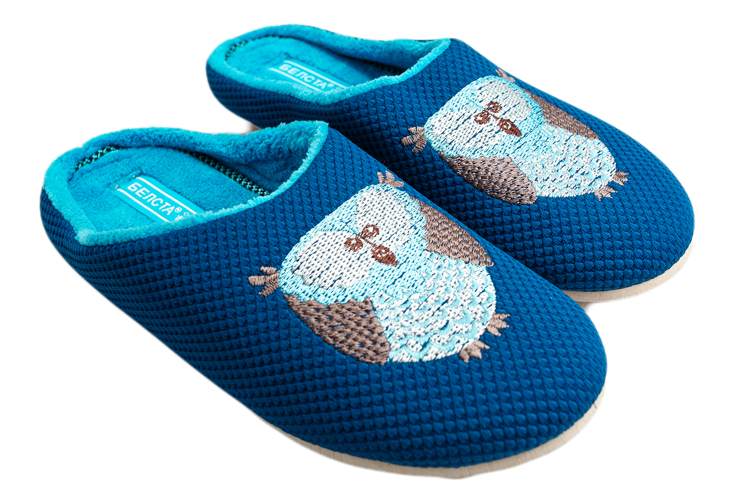 Дамски затворени чехли BELSTA /Women’s Closed BELSTA Textile with Embroidery