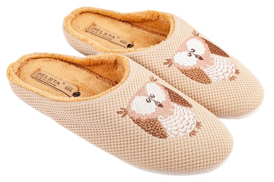 Дамски затворени чехли BELSTA /Women’s Closed BELSTA Textile with Embroidery