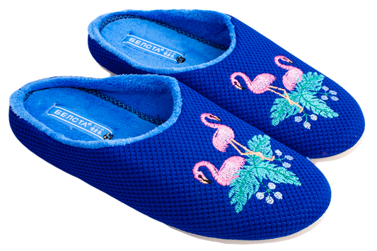 Дамски затворени чехли BELSTA /Women’s Closed BELSTA Textile with Embroidery