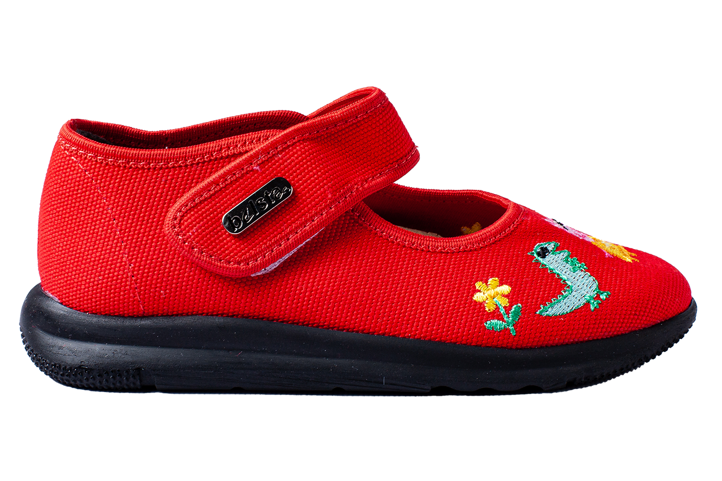 Детски затворени сандали BELSTA от текстил с бродерия/Kids' Closed Sandals BELSTA from Textile with Embroidery