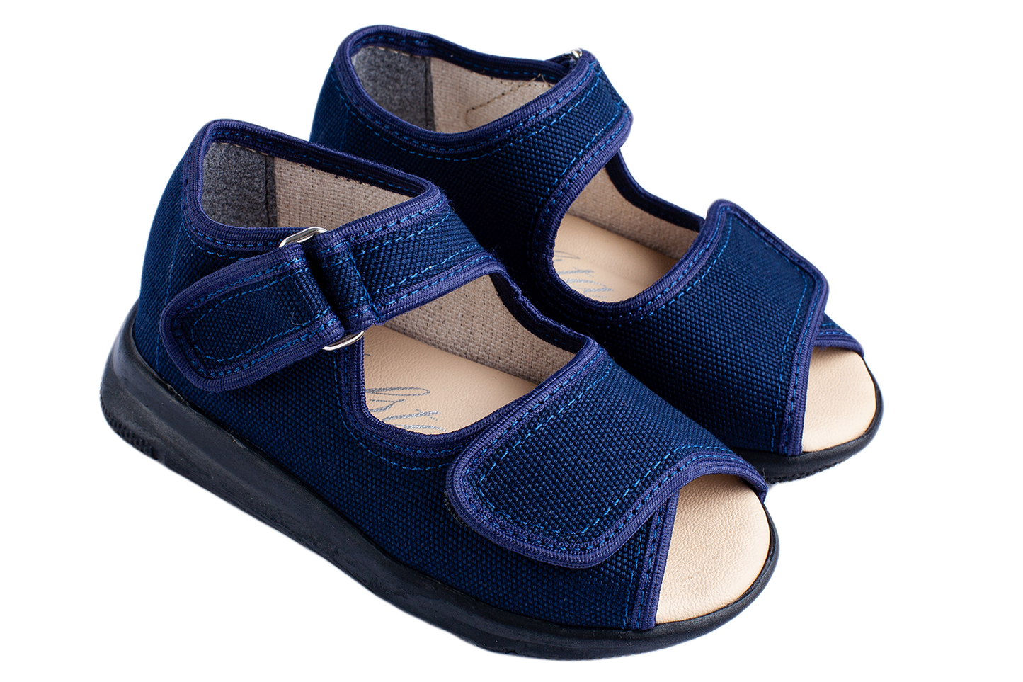 Детски отворени сандали BELSTA от текстил с велкро закопчаване/Kids' Open Sandals BELSTA from Textile with Velcro Fastening