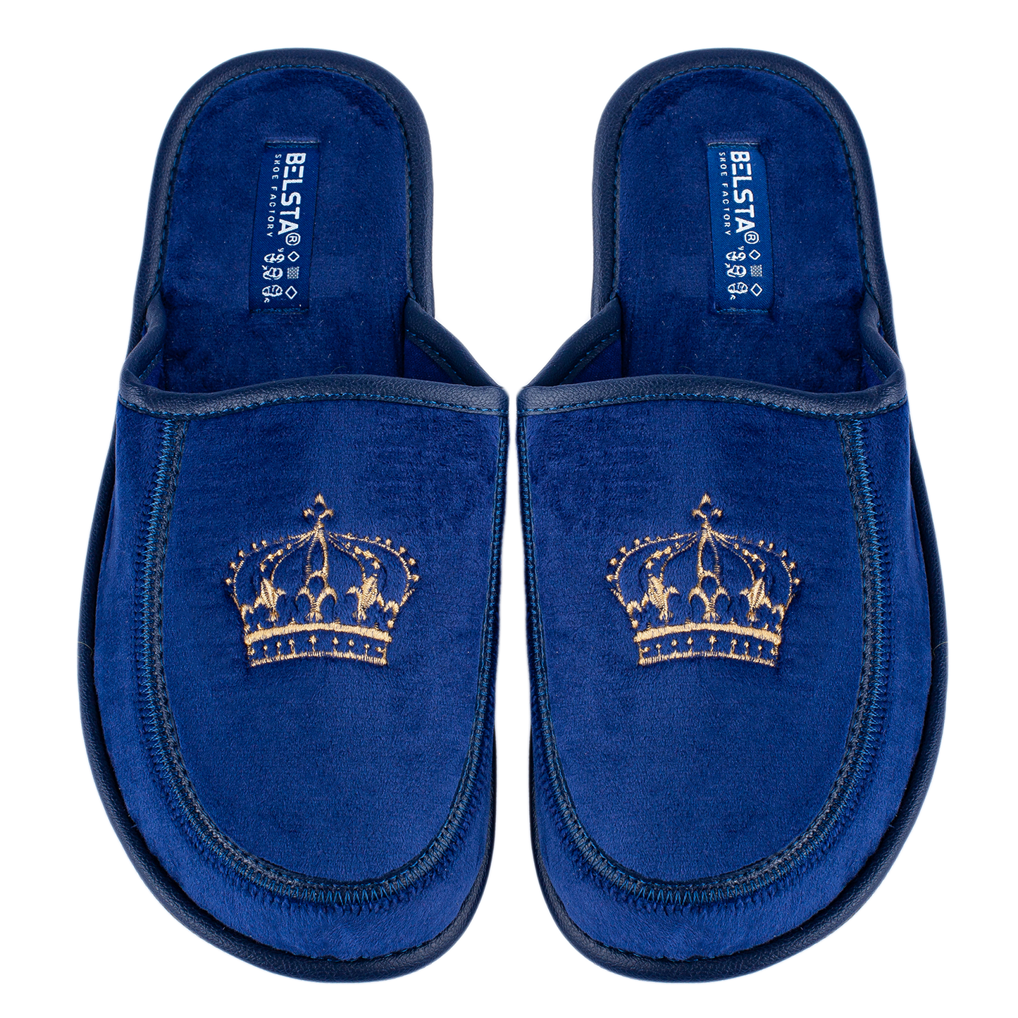 Опаковка: Мъжки затворени чехли BELSTA/Size set: Men’s Closed Velour BELSTA Slippers