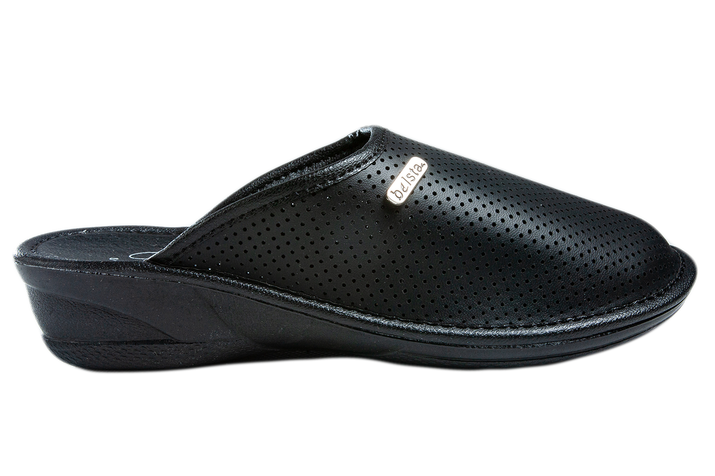 Дамски затворени пантофи BELSTA от перфорирана еко кожа/Women's Closed Slippers BELSTA from Perforated Eco-Leather