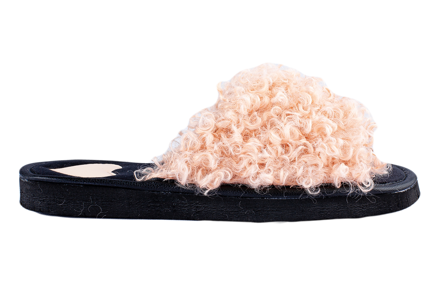 Дамски отворени чехли BELSTA от еко овча кожа/Women’s Open BELSTA Slippers in Eco-Sheepskin