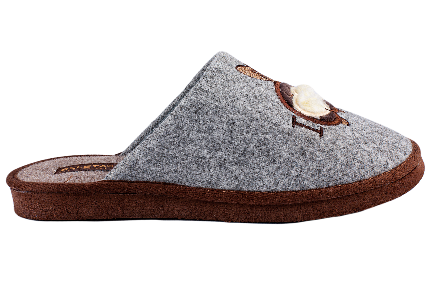 Опаковка: Дамски затворени пантофи BELSTA от вълна с бродерия/Size set: Women’s Closed Wool BELSTA Slippers with Embroidery