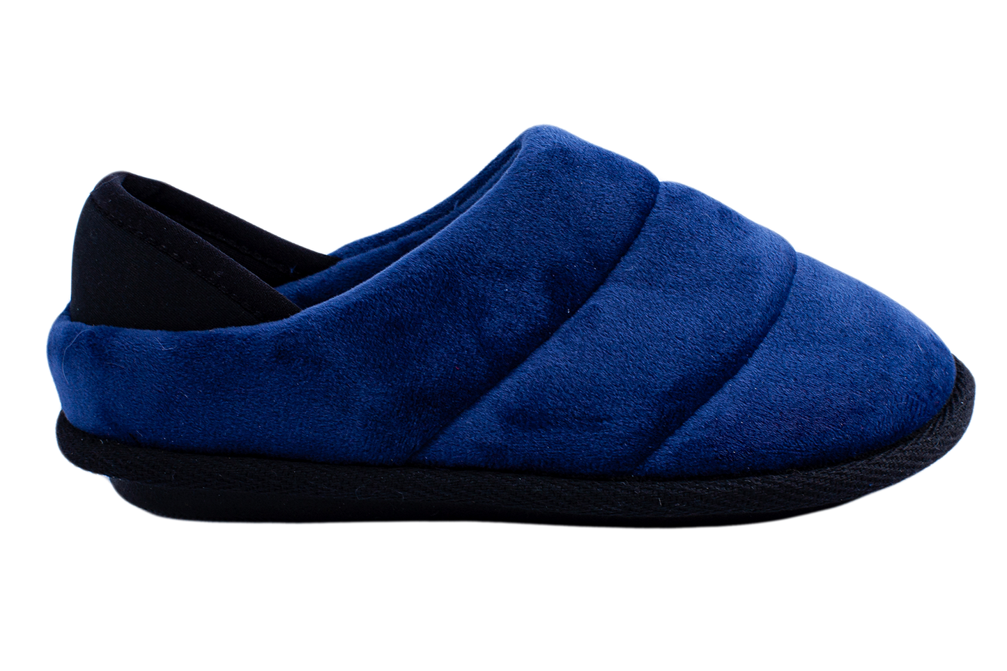 Опаковка: Детски чехли BELSTA от тъмносин велур с затворена пета/Size set: Children's BELSTA Slippers in Dark Blue Velour with Closed Heel