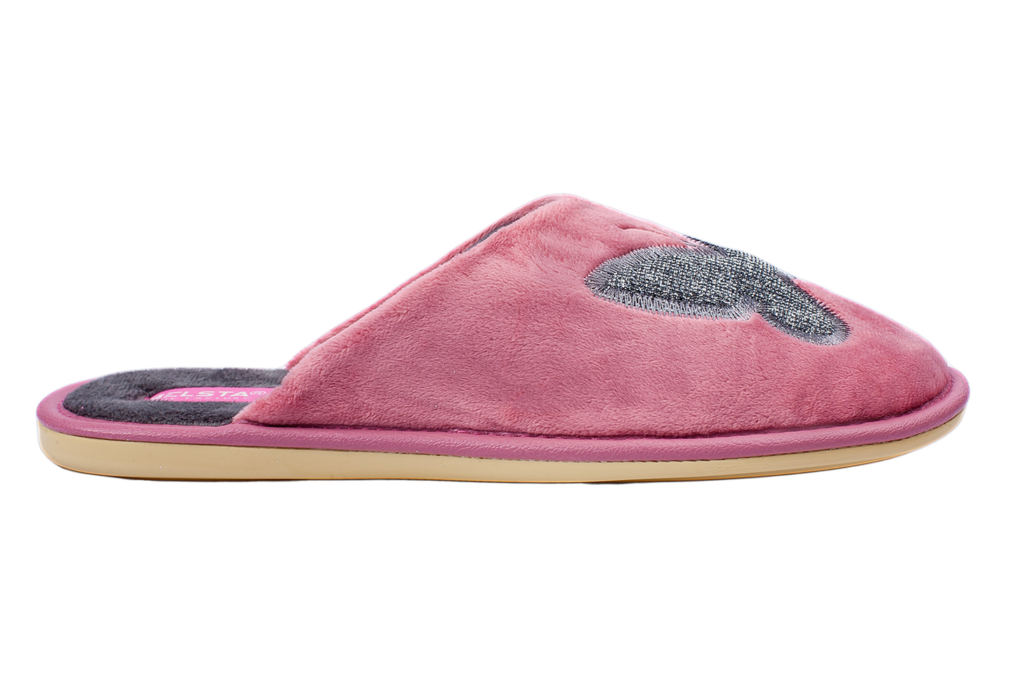 Дамски чехли BELSTA от велур с бродерия на пеперуда/Women’s BELSTA Velvet Slippers with Butterfly Embroidery