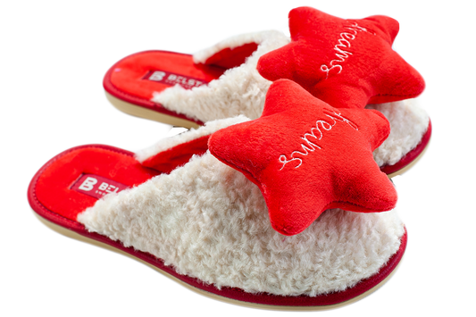 Дамски затворени чехли BELSTA от еко овча кожа/Women’s Closed BELSTA Slippers in Eco-Sheepskin