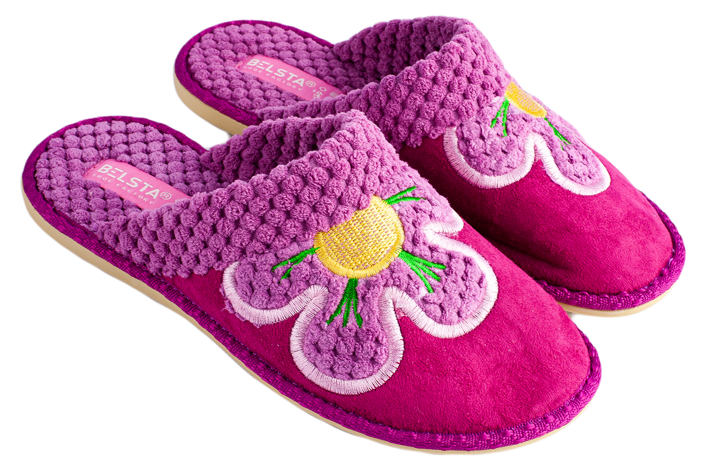 Дамски затворени чехли BELSTA от велур/Women’s Closed BELSTA Slippers in Suede