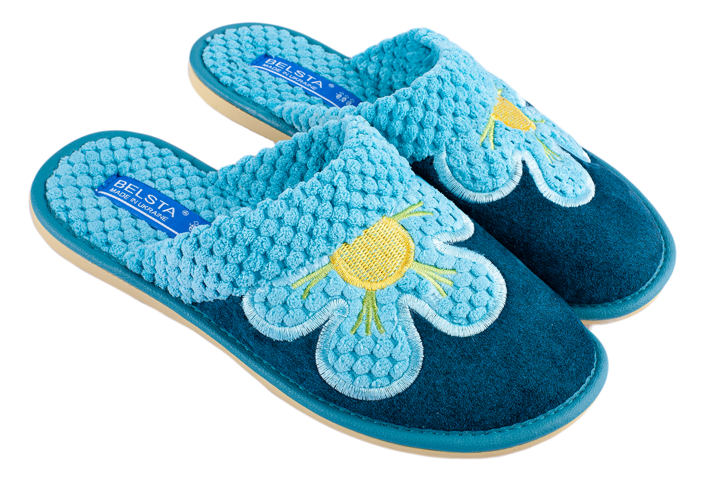 Дамски затворени чехли BELSTA от велур/Women’s Closed BELSTA Slippers in Suede