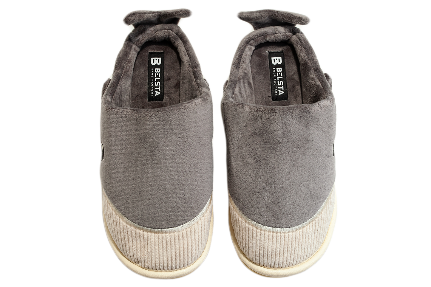 Женски затворени пантофи BELSTA от велур с бродерия и апликация „Кит“/Women’s Closed Velour BELSTA Slippers with Whale Embroidery and Appliqué