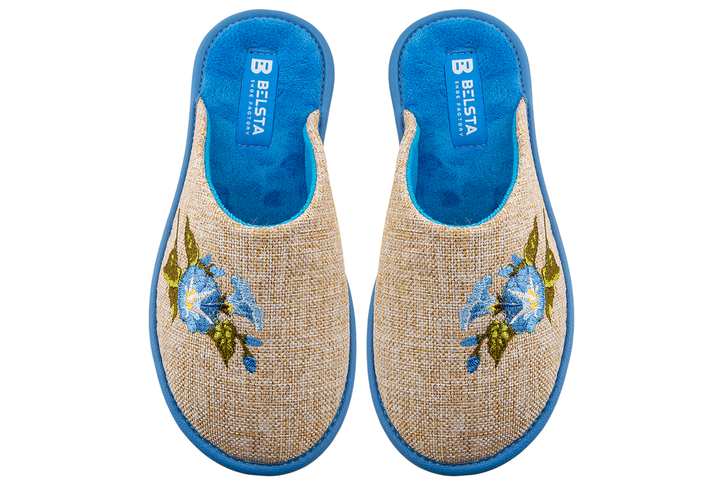 Дамски затворени чехли BELSTA от текстил/Women's Closed Slippers BELSTA from Textile