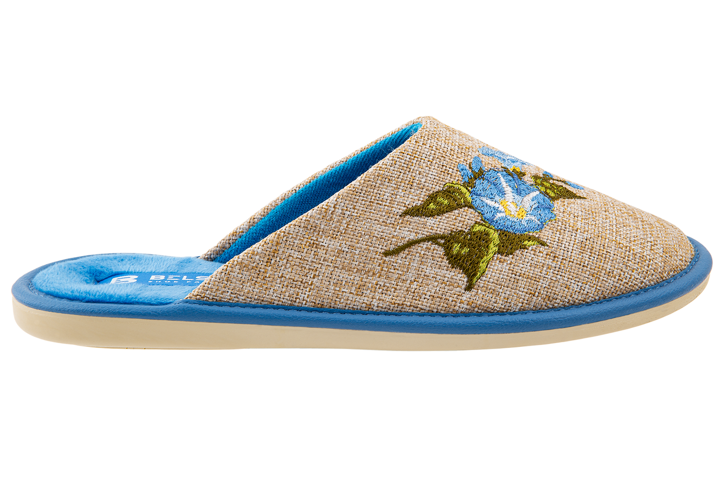 Дамски затворени чехли BELSTA от текстил/Women's Closed Slippers BELSTA from Textile
