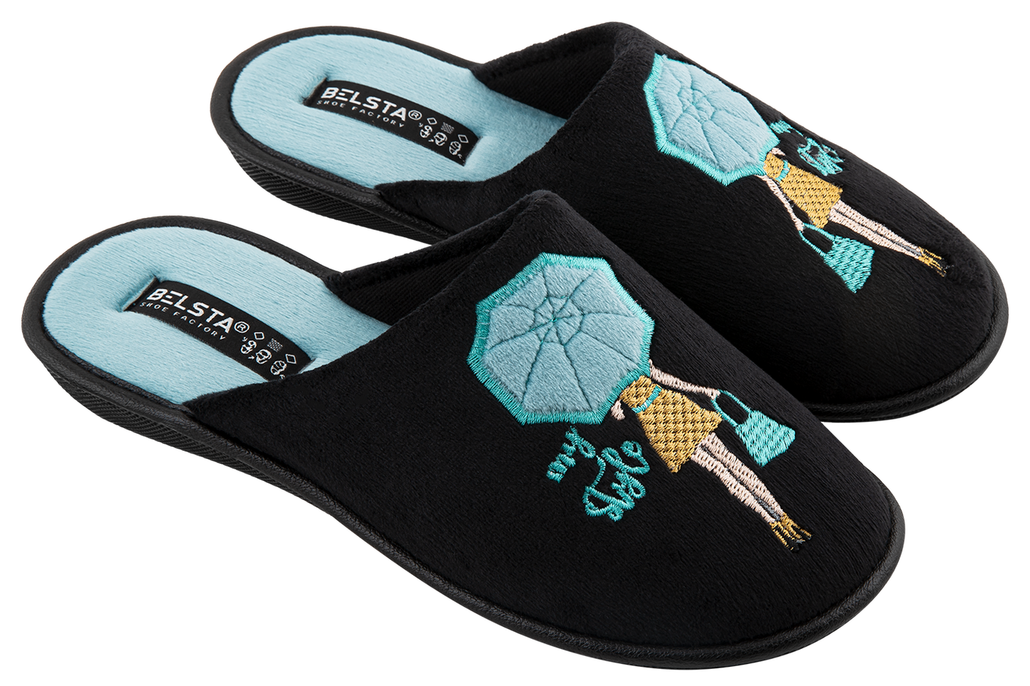 Опаковка: Дамски затворени чехли BELSTA/Size set: Women’s closed BELSTA slippers