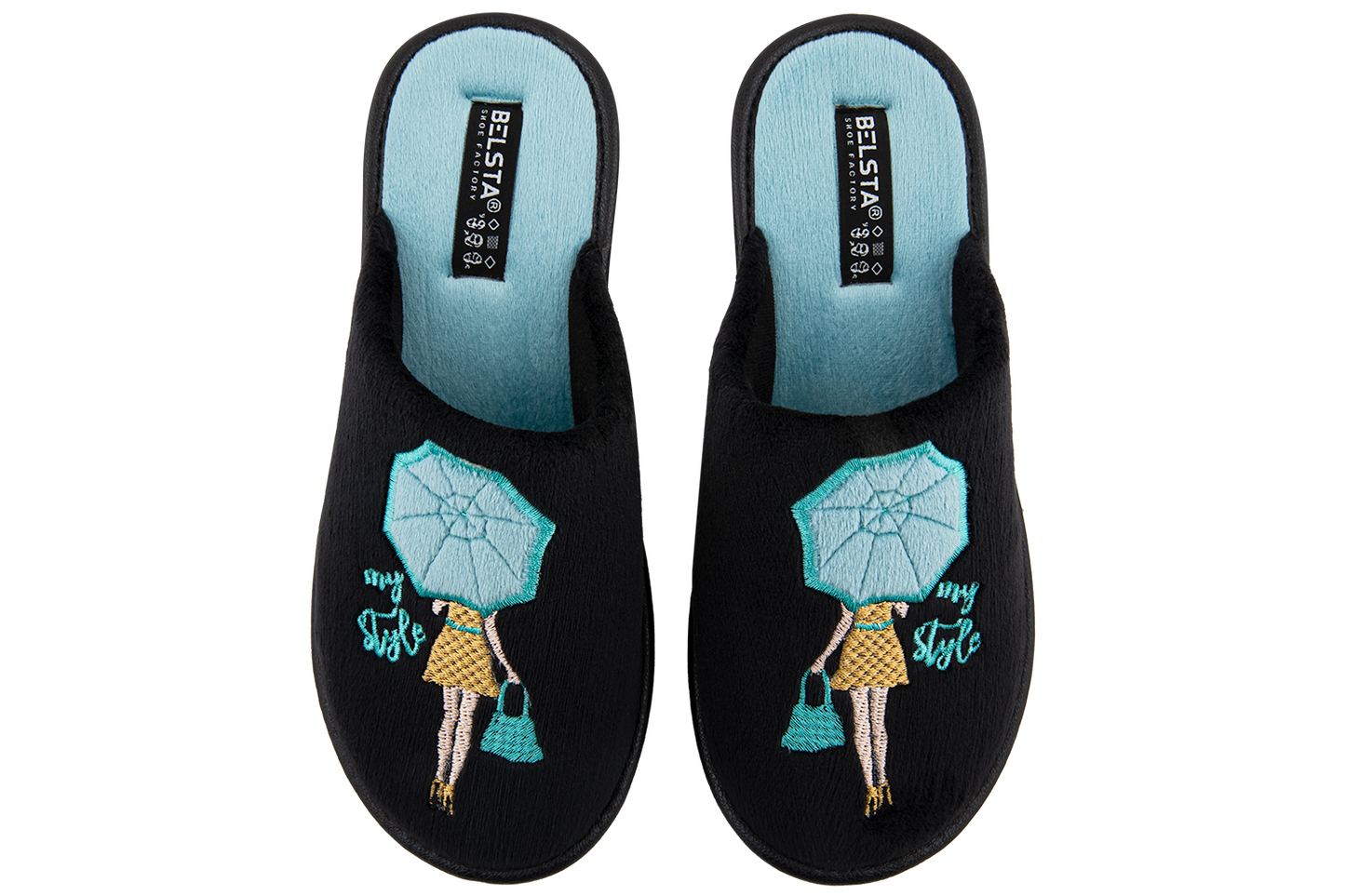 Опаковка: Дамски затворени чехли BELSTA/Size set: Women’s closed BELSTA slippers