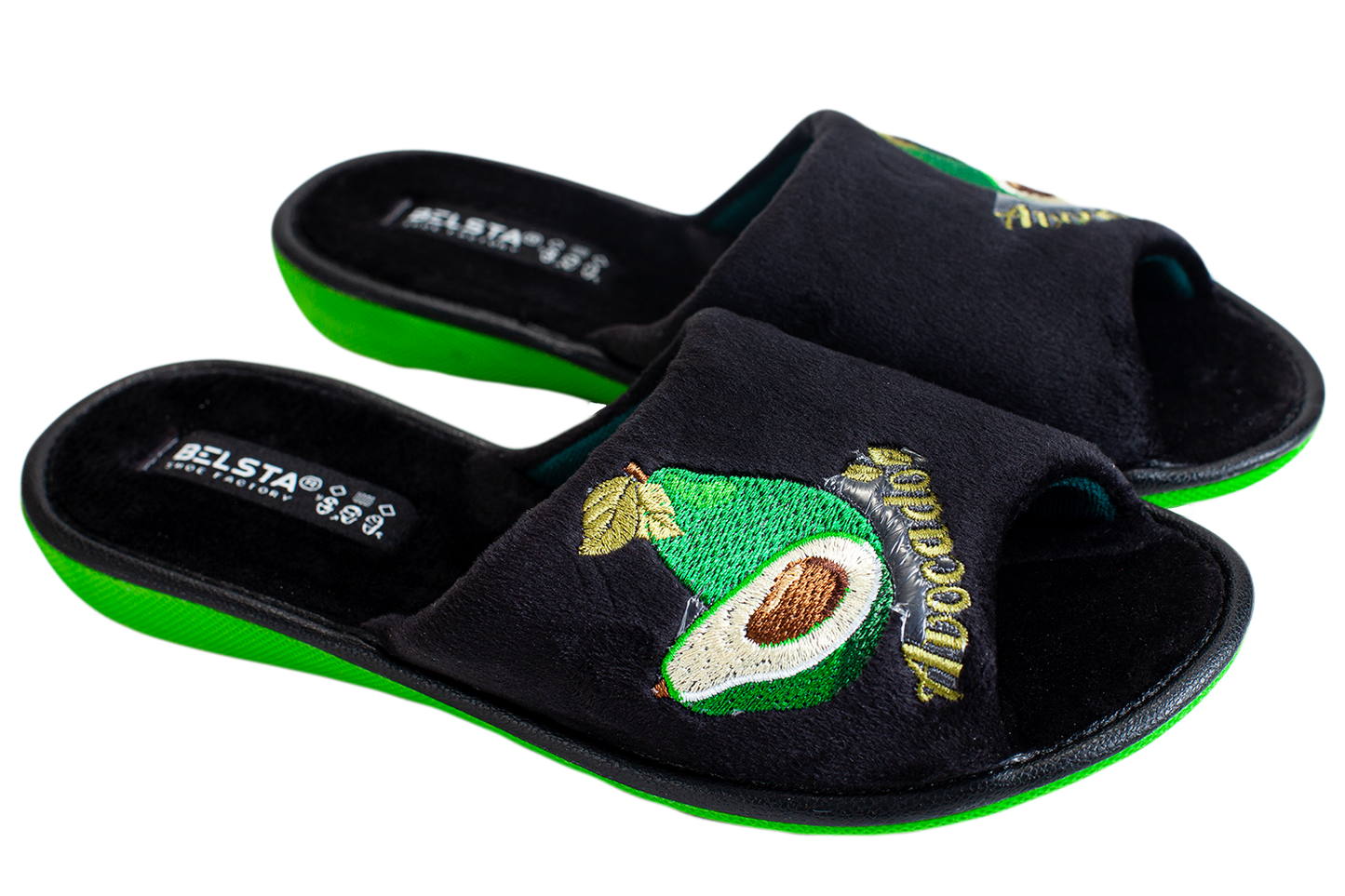 Дамски отворени чехли BELSTA/Women’s Open Velour BELSTA Slippers