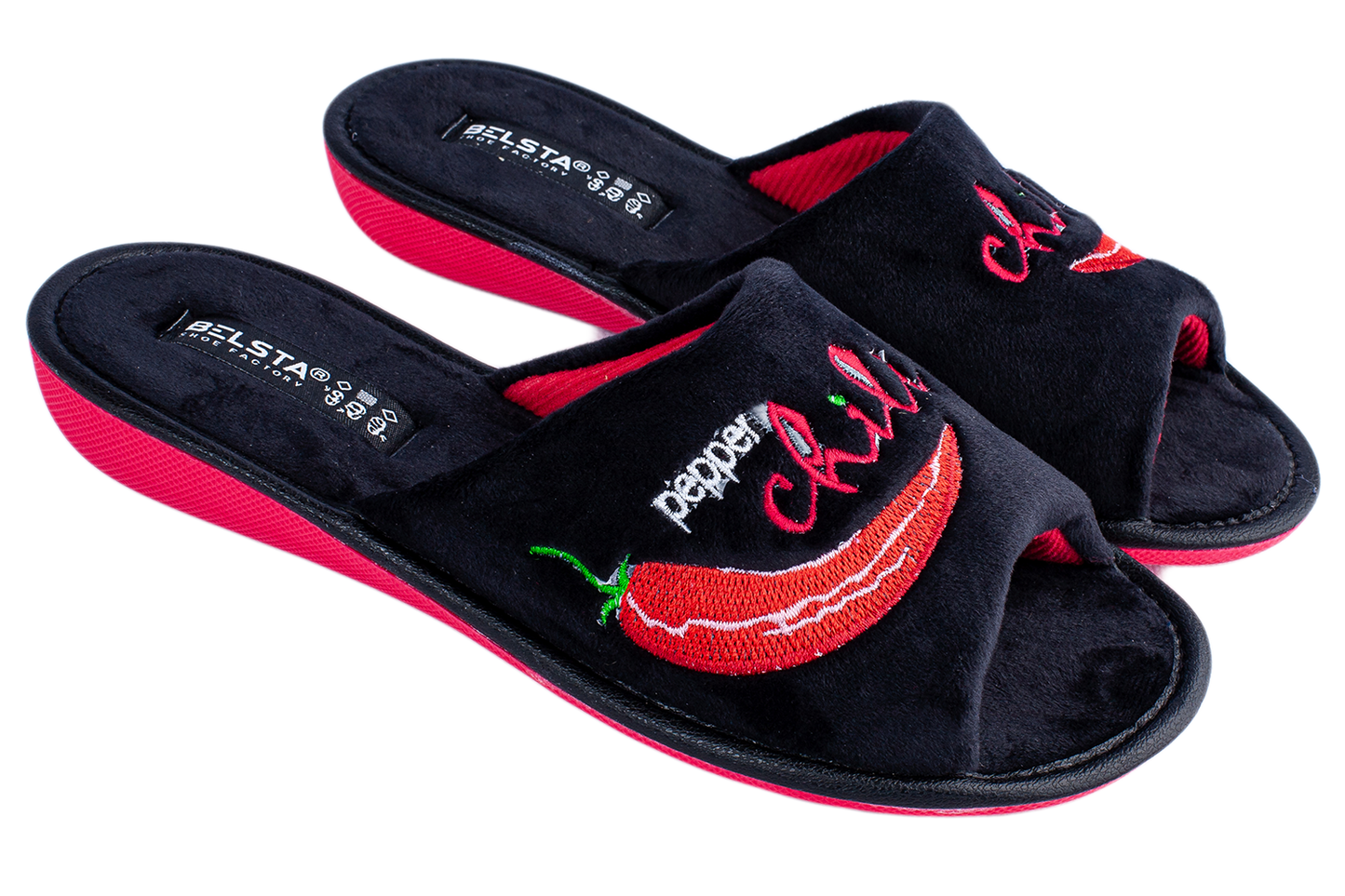 Дамски отворени чехли BELSTA/Women’s Open Velour BELSTA Slippers
