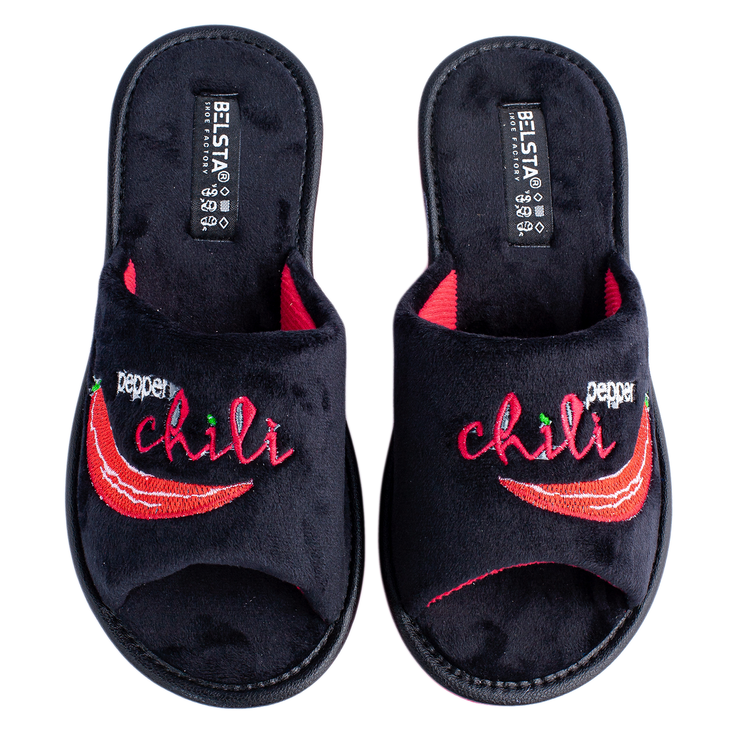 Дамски отворени чехли BELSTA/Women’s Open Velour BELSTA Slippers