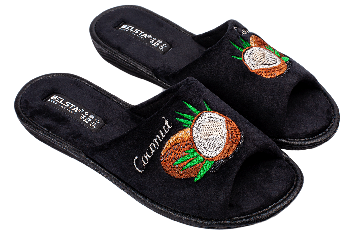 Дамски отворени чехли BELSTA/Women’s Open Velour BELSTA Slippers