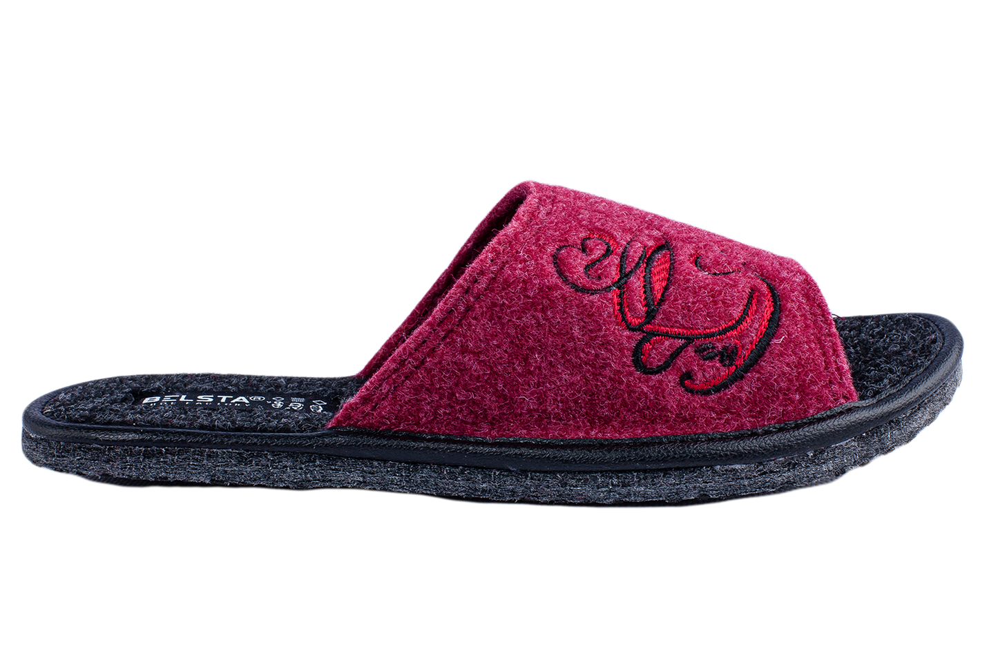 Опаковка: Дамски отворени чехли BELSTA /Size set: Women’s Open Italian Felt BELSTA Slippers